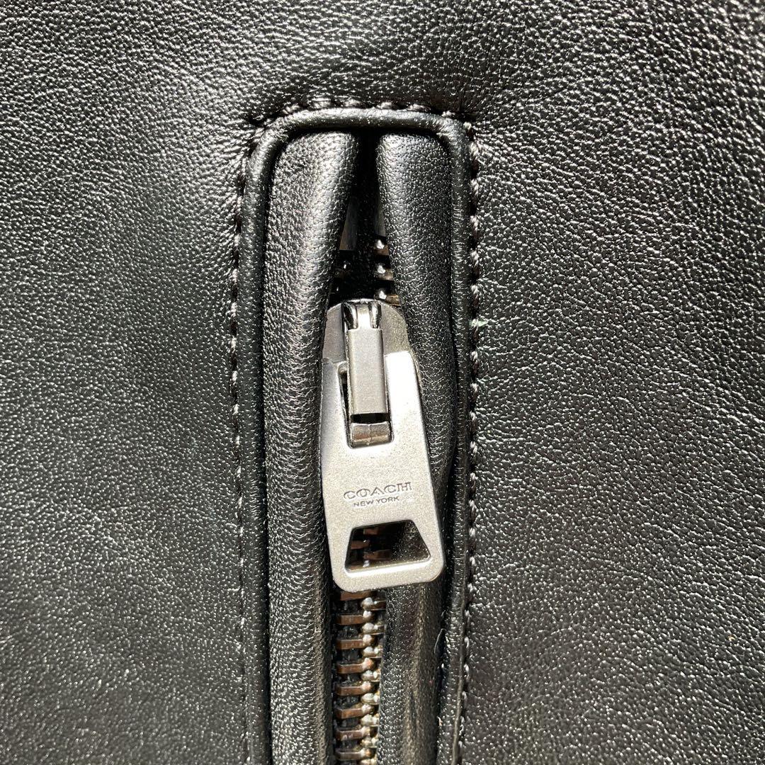 未使用級✨COACH レザージャケット　シングルライダース　M 黒　88799