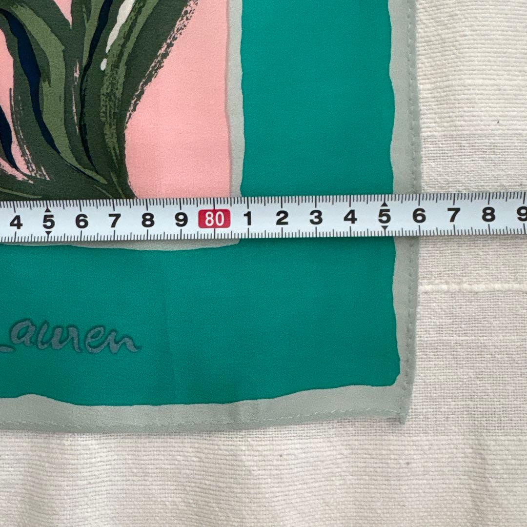 ラルフローレン　スカーフ　風景画　RALPH LAUREN 花柄