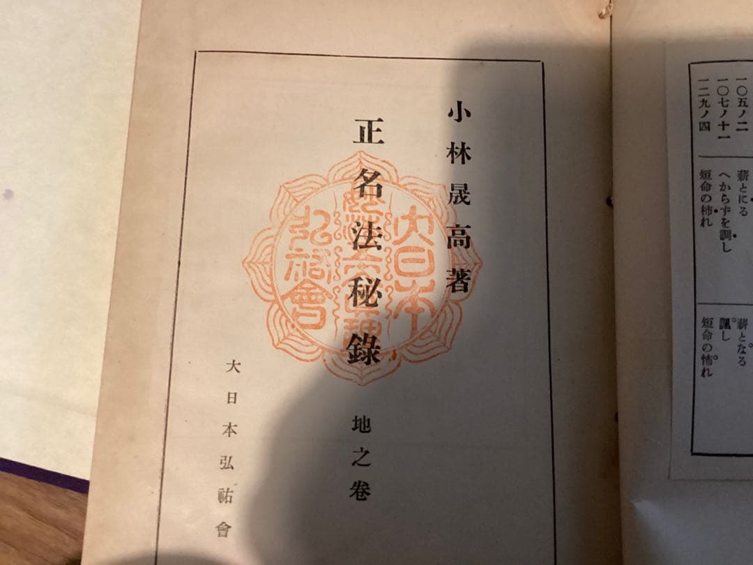正名法秘録（天之巻・地之巻・人之巻 3冊）　　小林晟高