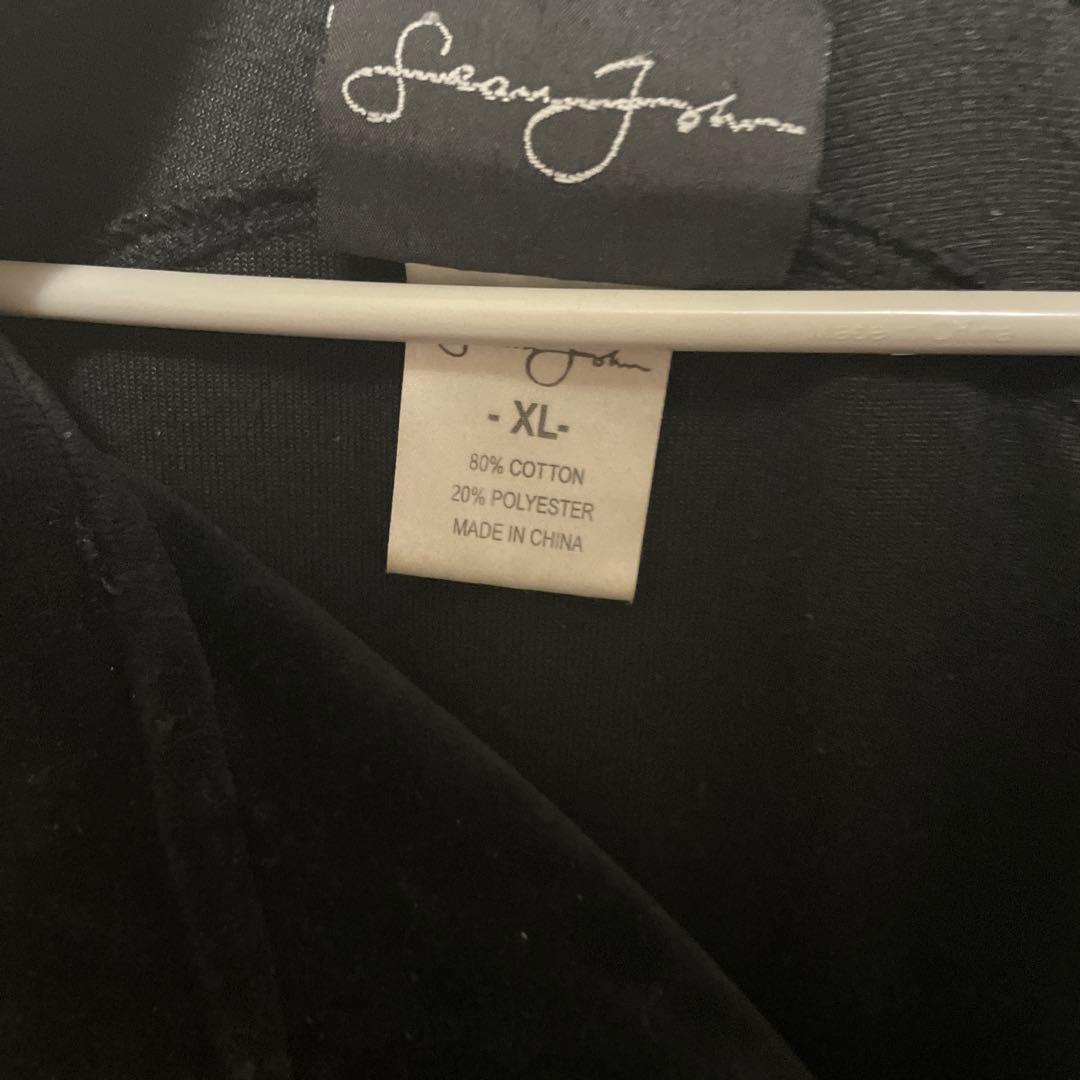 Sean John ベロア黒　セットアップ　XL b系 y2系