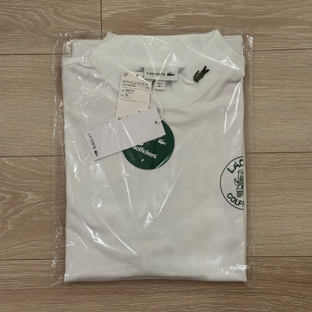 LACOSTE × Golfickers / モックネック -ホワイト・XL-