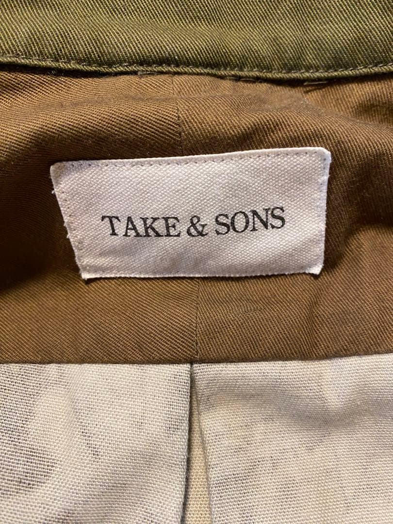 TAKE&SONS テイクアンドサンズ カモ柄　シャツジャケット