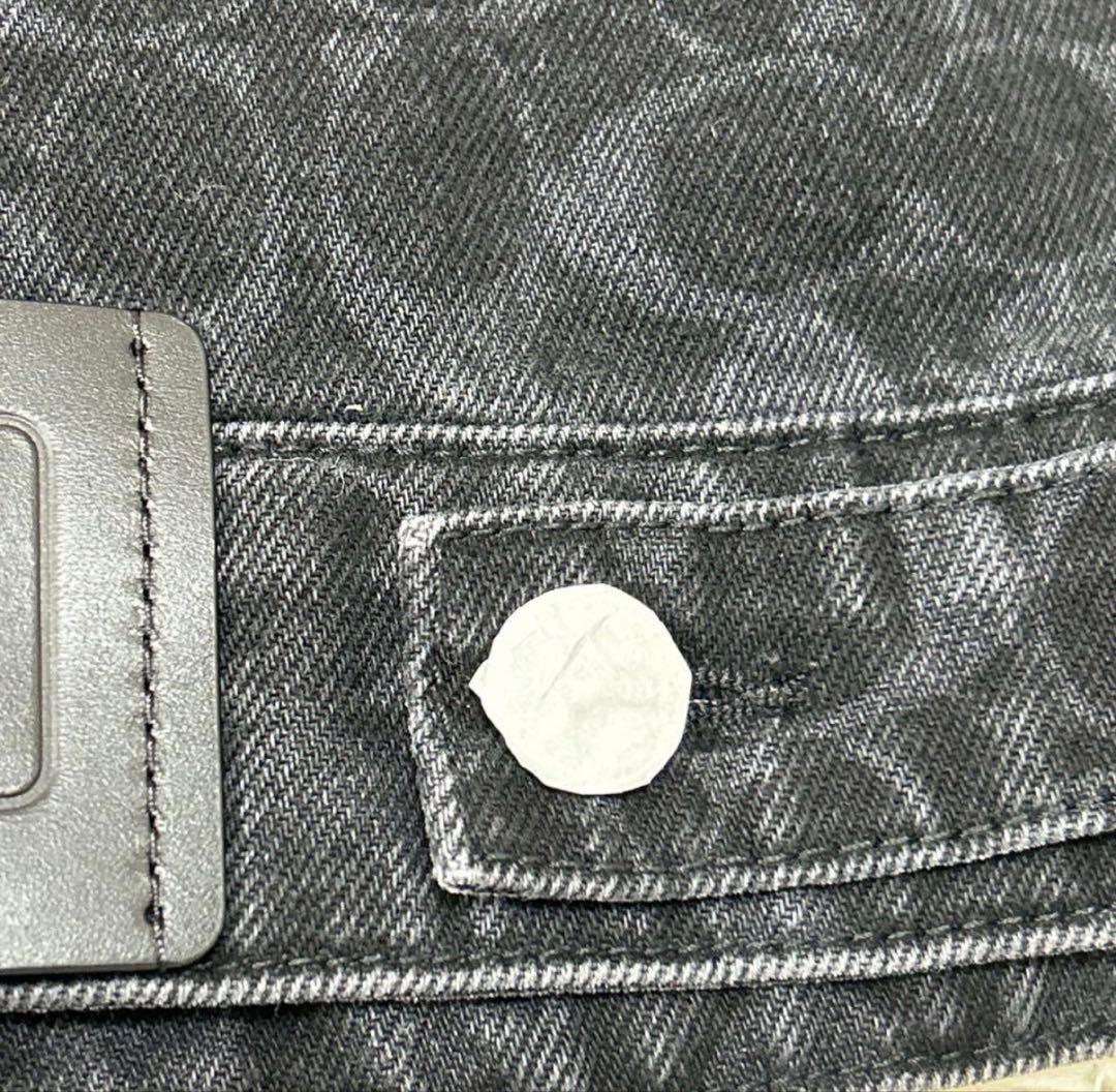 COACH デニムジャケット シグネチャー 総柄 ブラック メンズ