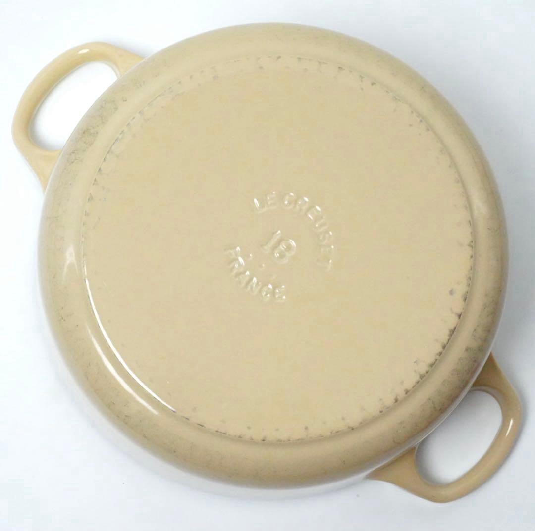 【美品】LE CREUSET　ココット ロンド デューン　18cm