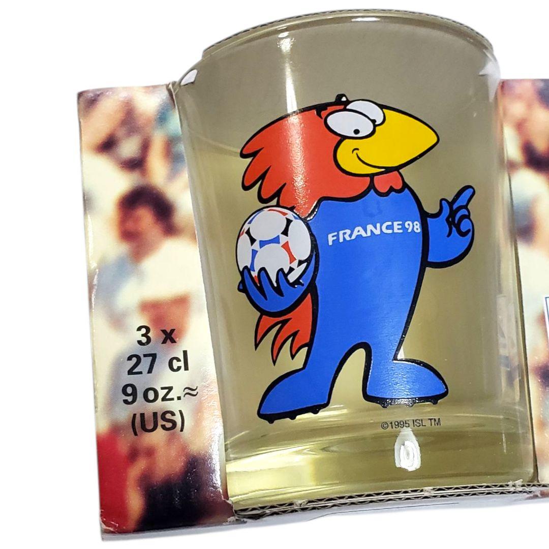フランスワールドカップ　1998　未使用　©入り　luminarc　9ozグラス