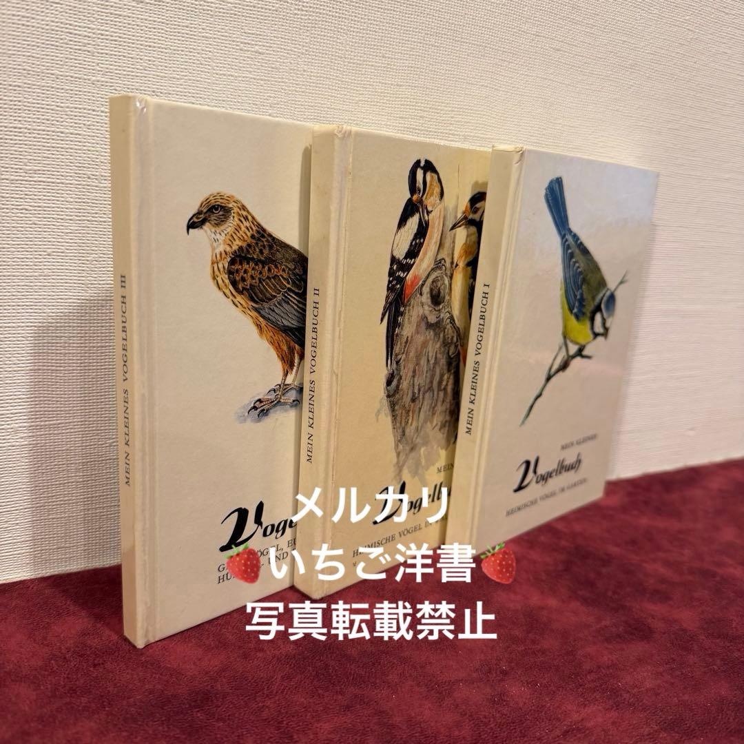 325B②ドイツ語鳥図鑑3冊セット　洋書古書　ジャンクジャーナル　ボタンニカル