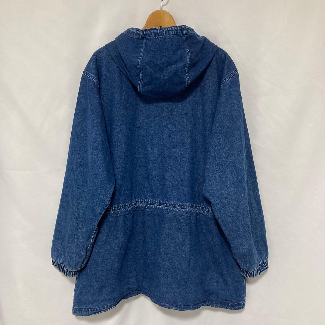 90s セントジョンズベイ デニムジャケット フード XXL 古着 ビンテージ