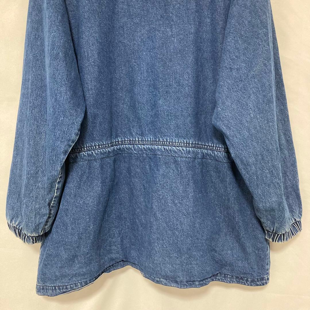 90s セントジョンズベイ デニムジャケット フード XXL 古着 ビンテージ