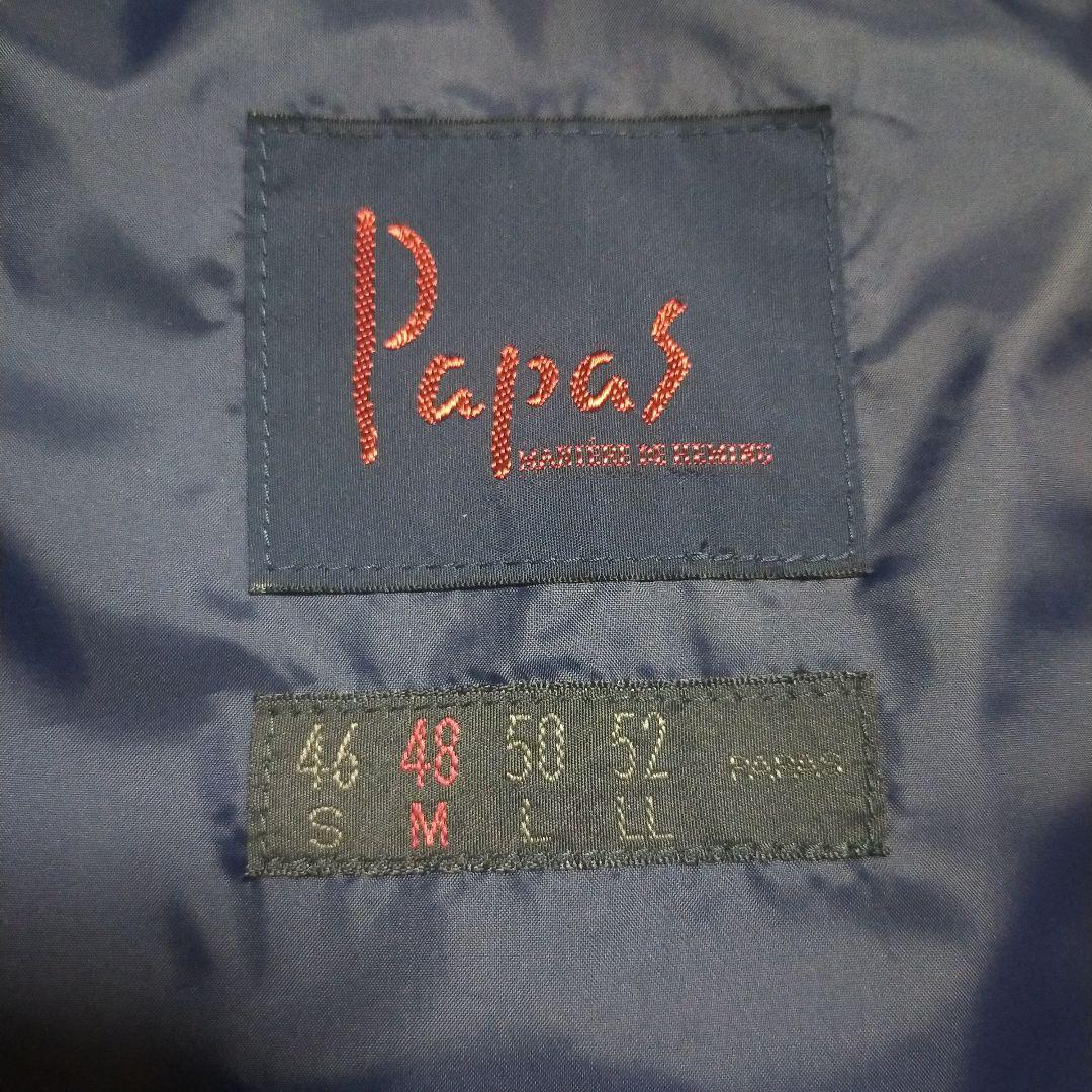 美品　PAPAS パパス　ダウンベスト　キルティング　ゴルフ　ダウン　フェザー