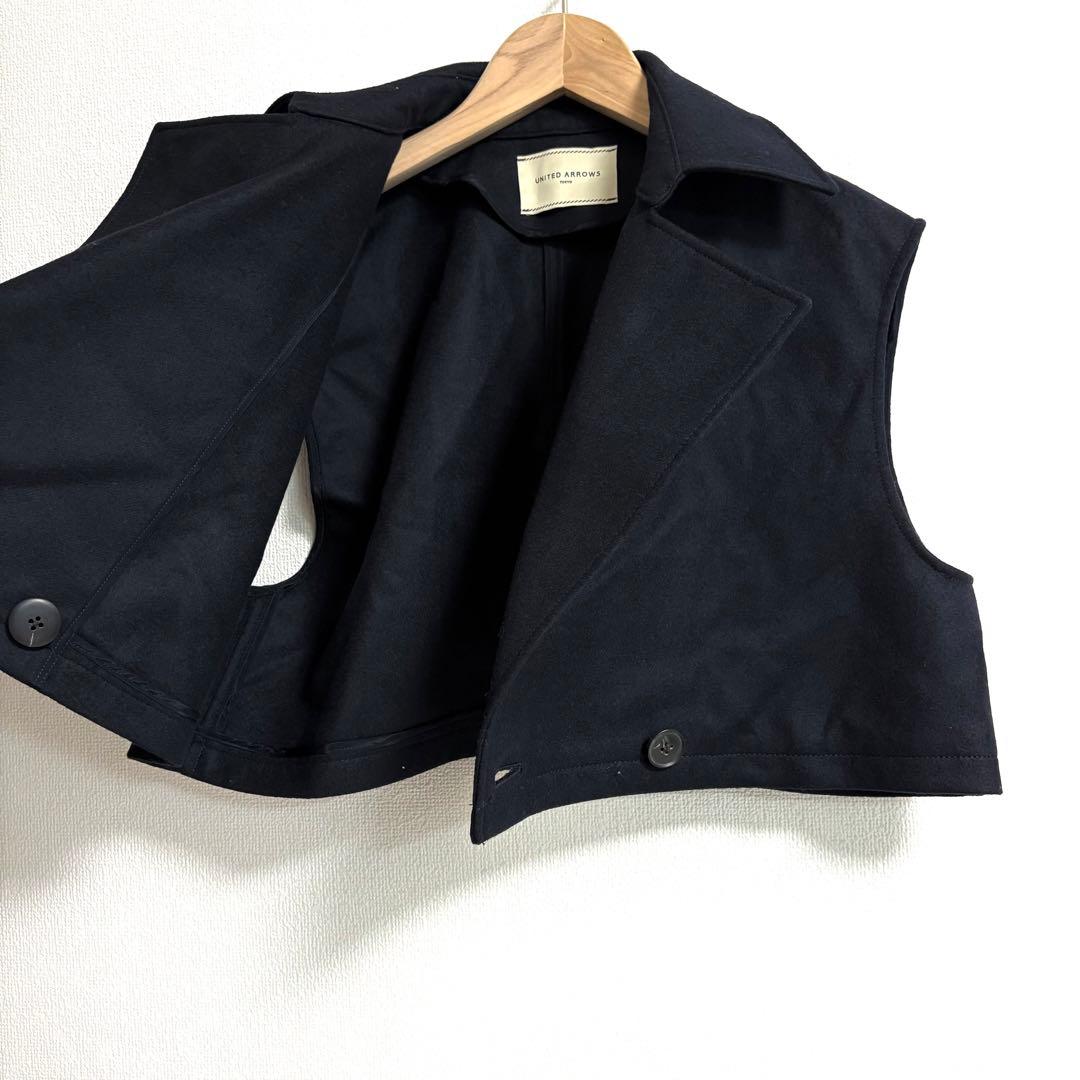 UNITED ARROWS✨ブラック ベスト ショート丈　サイズ36