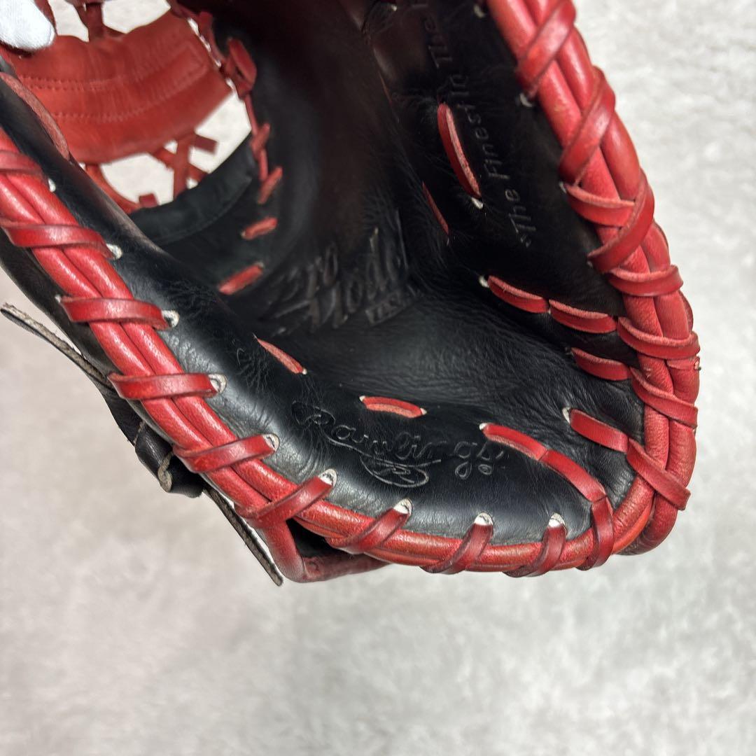 Rawlings 軟式用　ファーストミット　プロモデル　USA グローブ　黒　赤