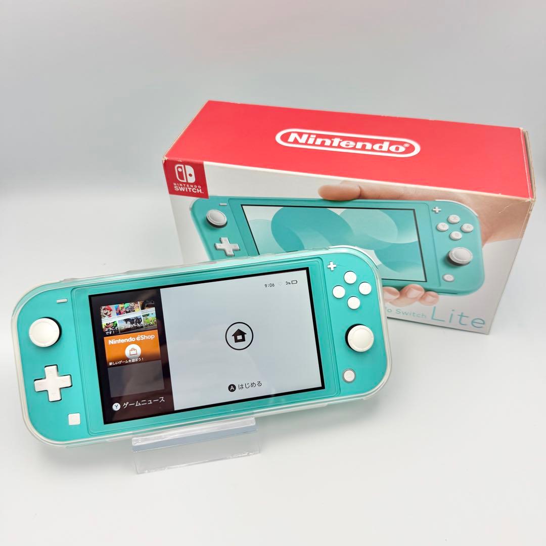 【極美品】Nintendo Switch Lite ターコイズ 箱付 AC付