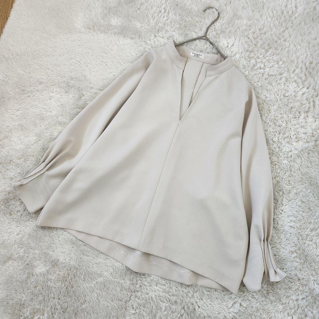 美品✨ヴェルメイユ パー イエナ　ダブルクロスドルマンブラウス　スキッパー