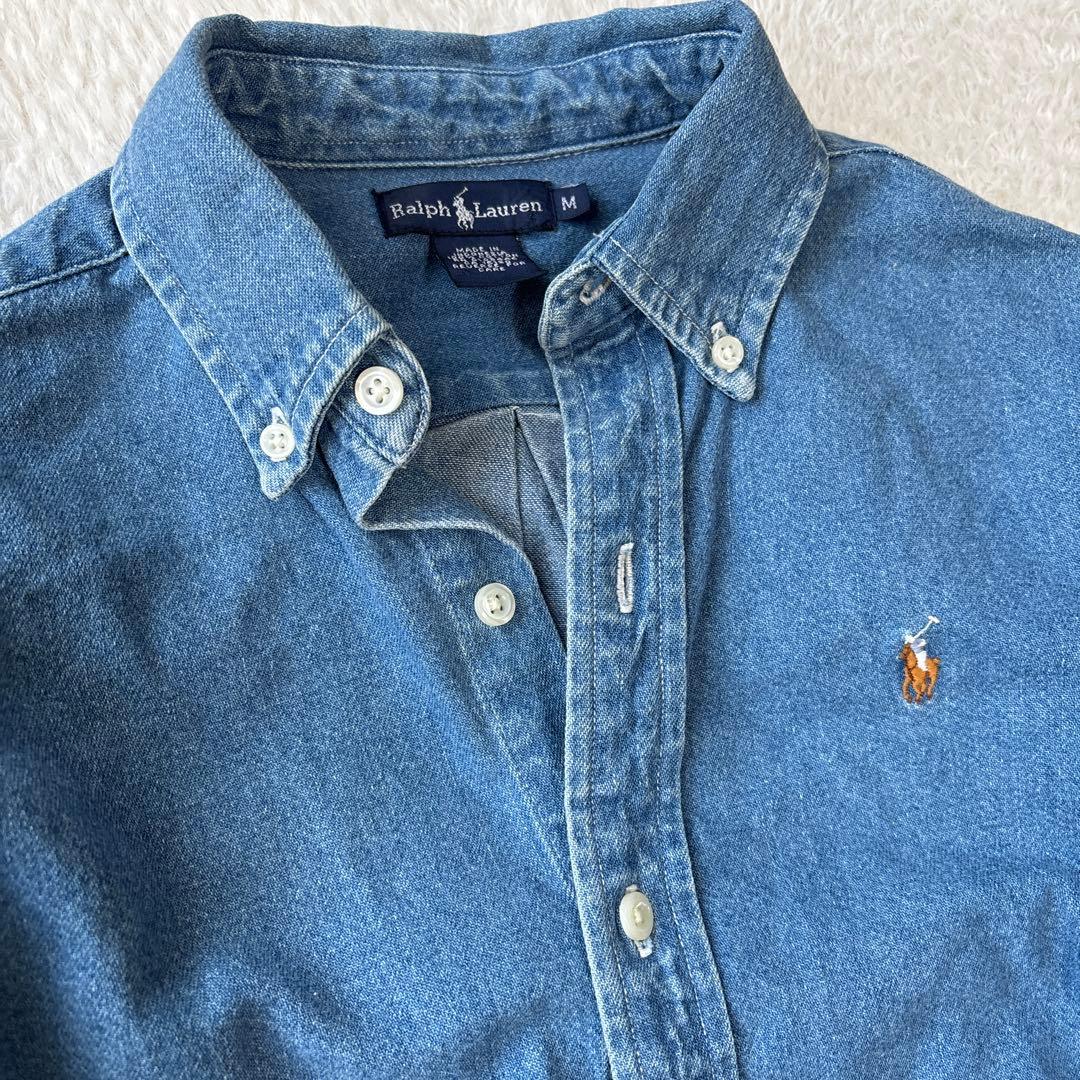 ✨RALPH LAUREN✨ラルフローレン ボニー刺繍 デニムシャツ　M