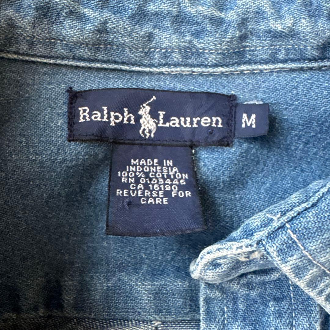✨RALPH LAUREN✨ラルフローレン ボニー刺繍 デニムシャツ　M
