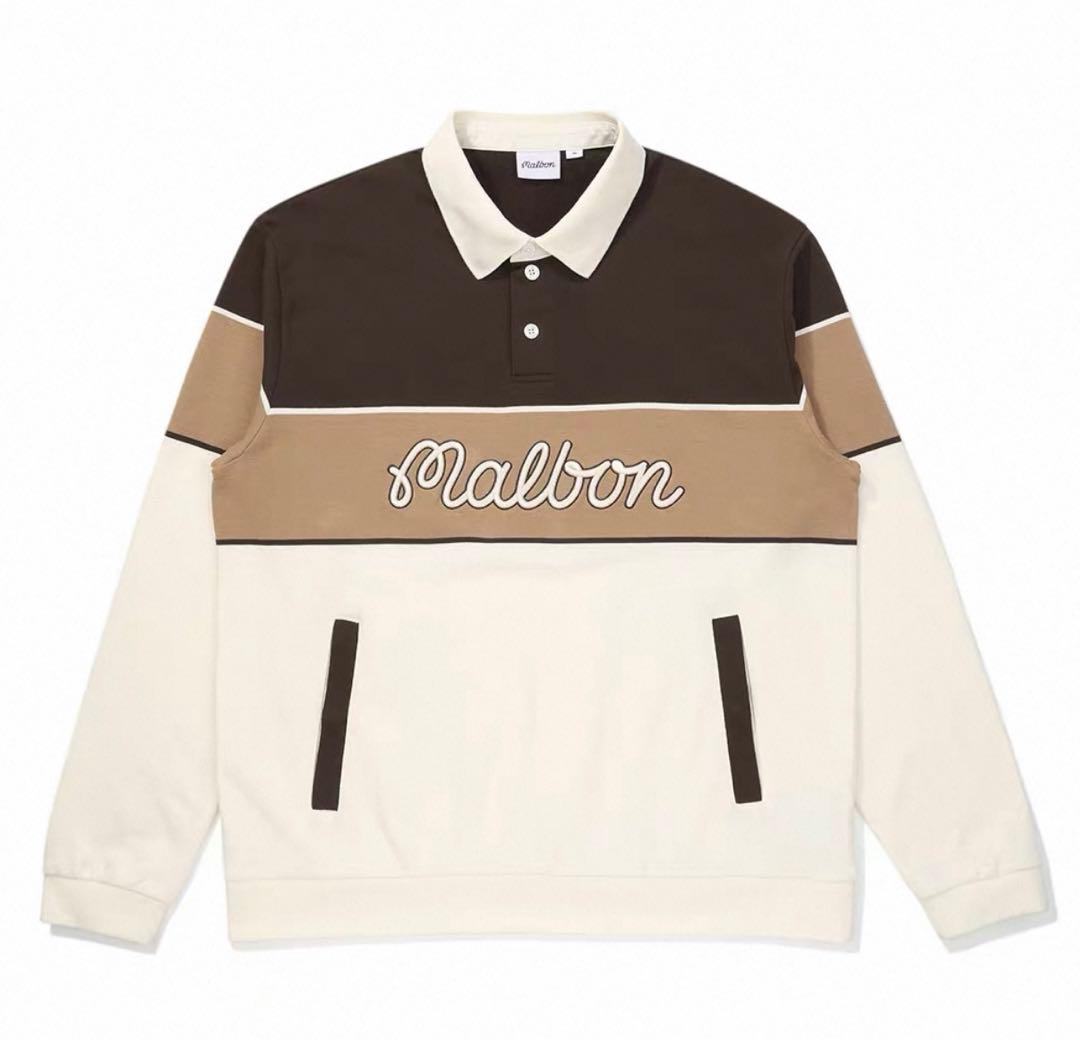 即日発送25 Malbon メンズトップスゴルフウェアスウェットL