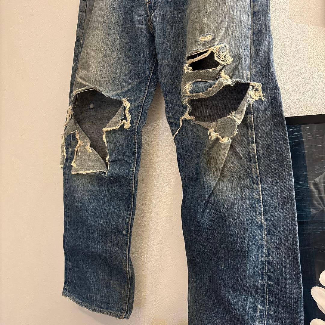 宇*宙様 Levi's 501xx BIG E 66前期 デニムパンツ ダメージ