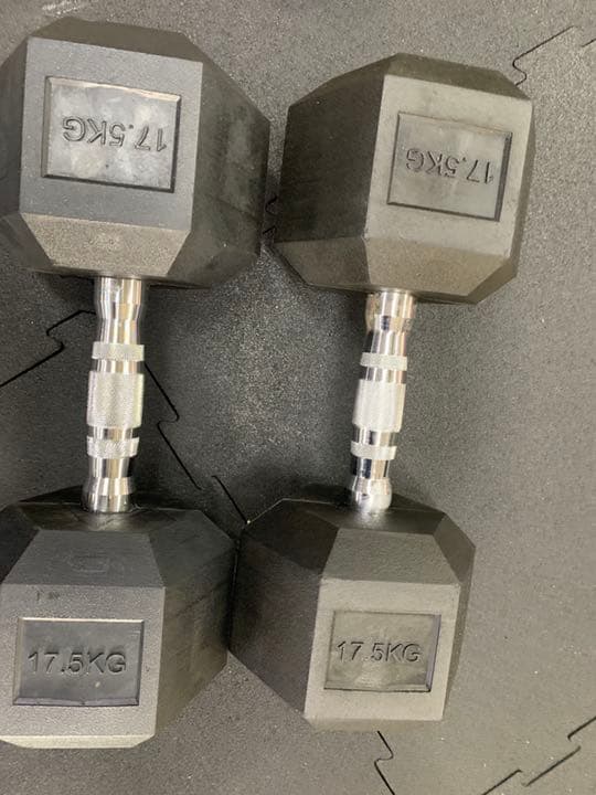 ラバーヘックス  ダンベル　２.5kg 5kg   ７.5kg 10kg