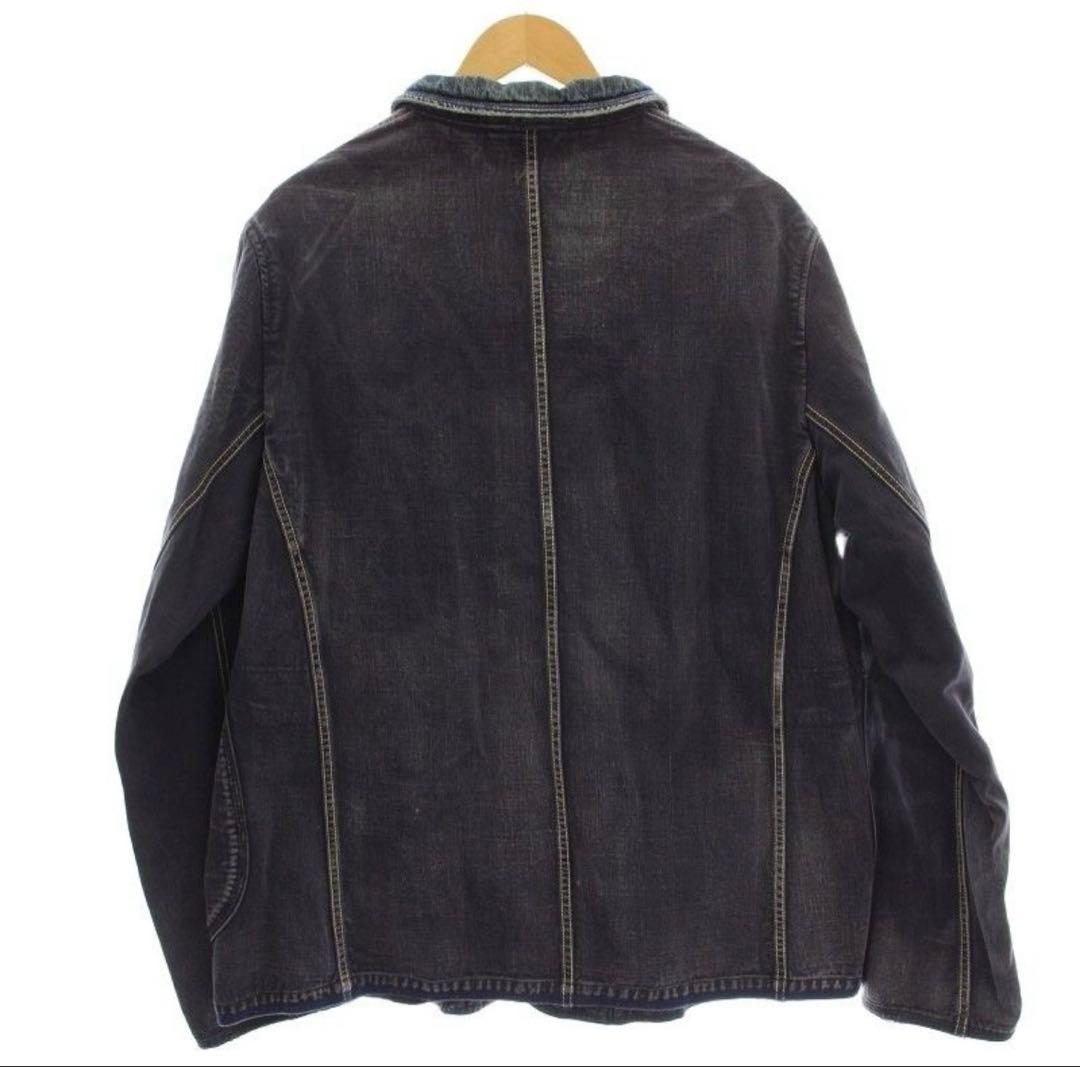 KAPITAL ダークブルー デニムジャケット ヴィンテージ加工 コート