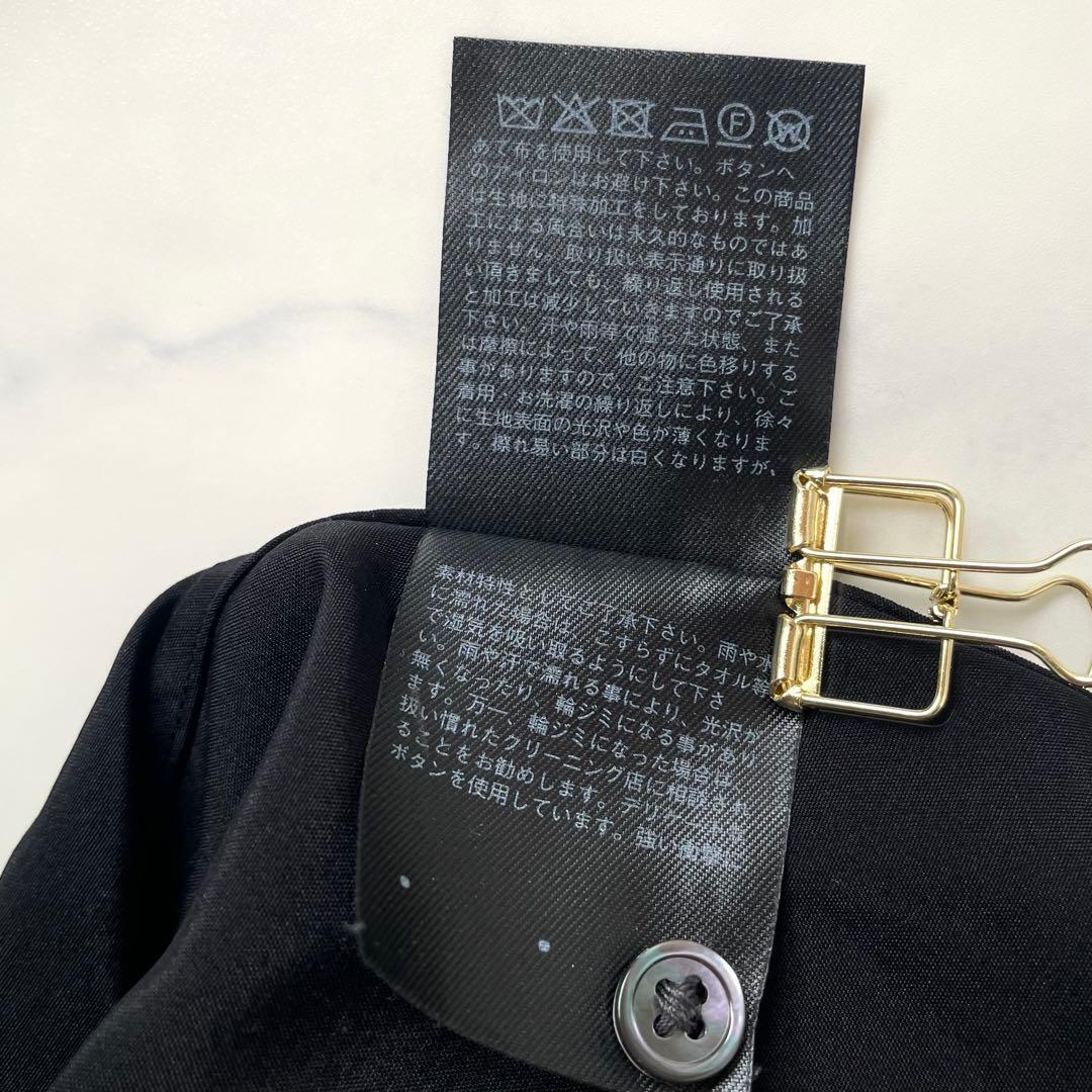 +J シルクボウタイブラウス　シルク100% XL 大きいサイズ　ブラック