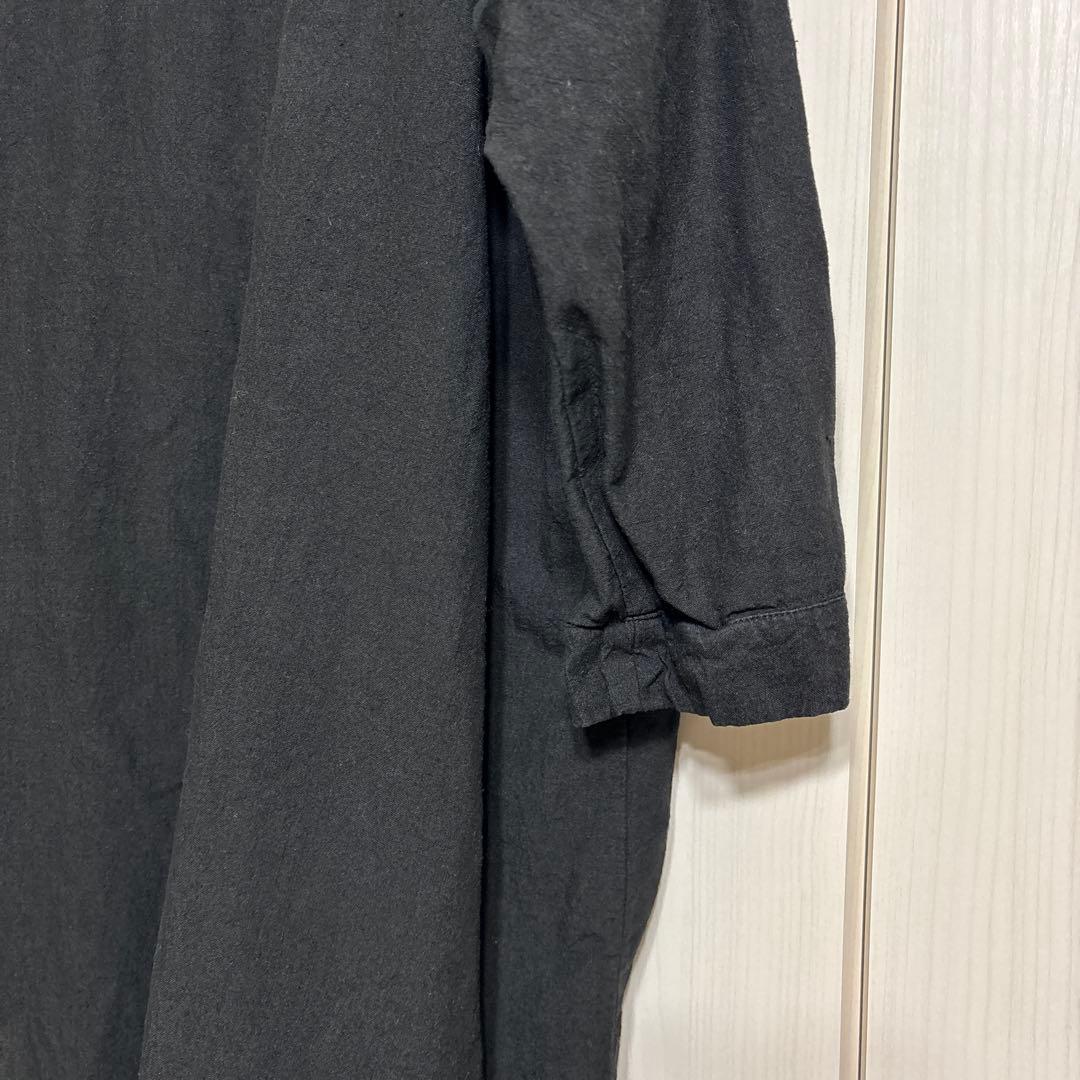 nest robe リネン近江晒しロールカラーブラウス
