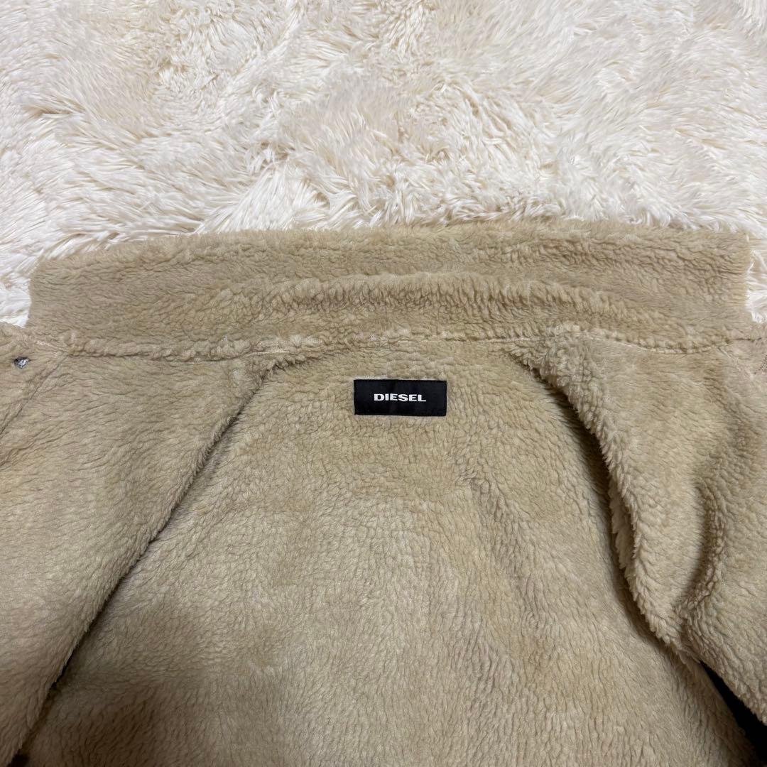 美品　DIESEL 裏ボア インディゴ デニムジャケット　L シェルパ