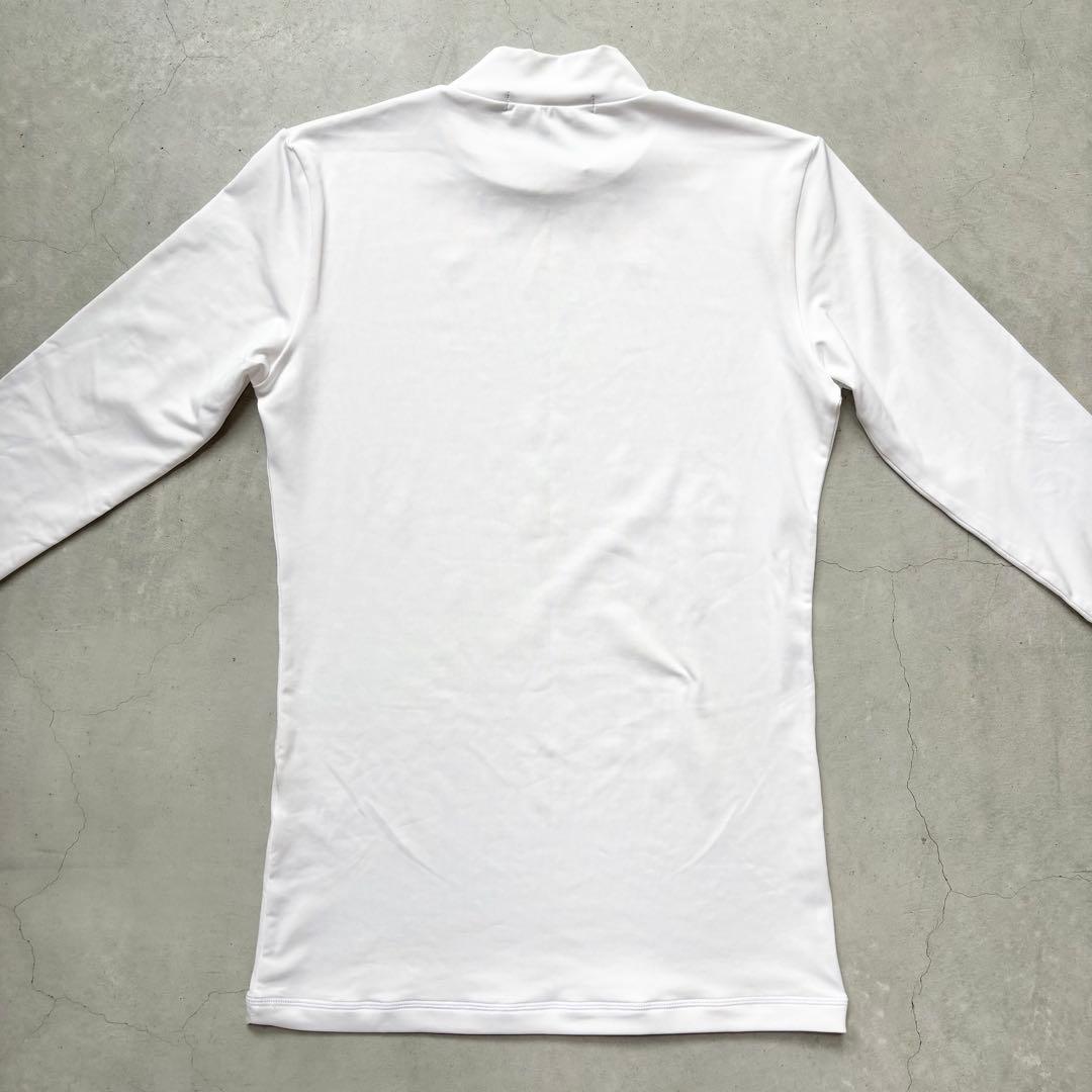 【美品】Russeluno ラッセルノ ロゴプリント 長袖モックネックシャツ L