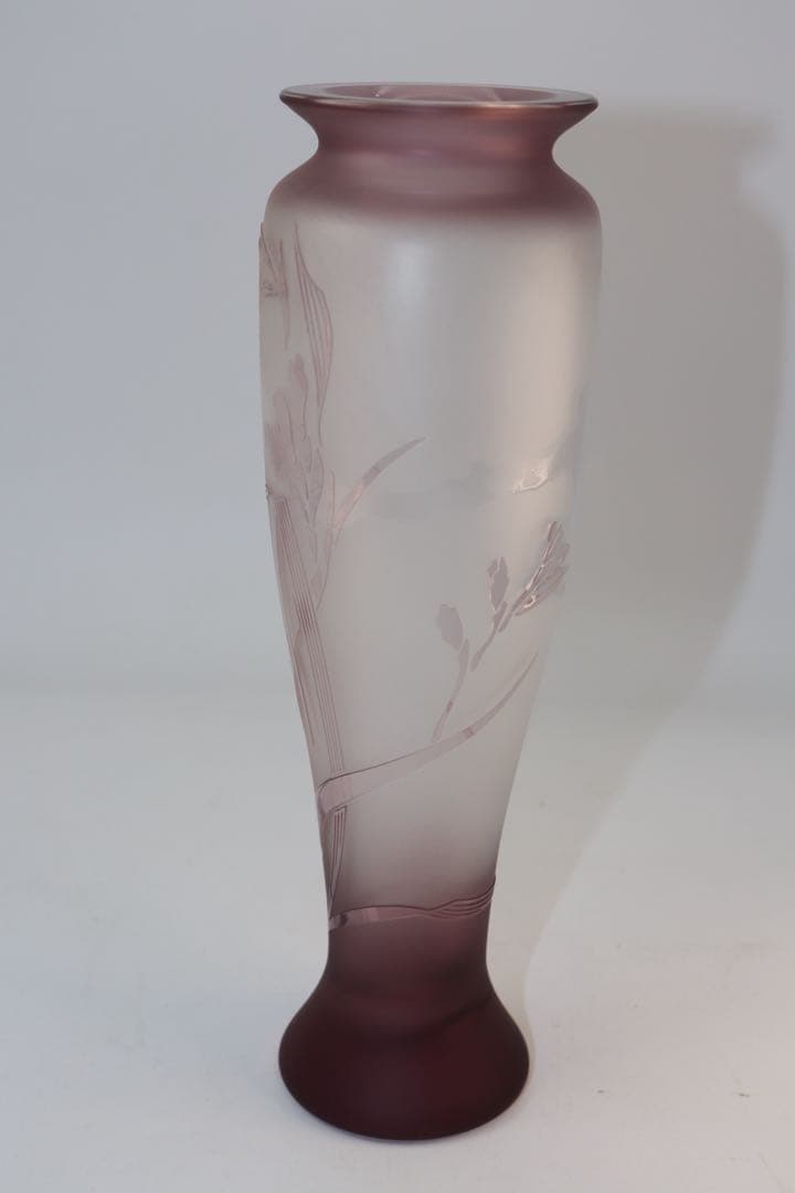 KAMEI GLASS 花瓶 グラデーションパープル 21cm