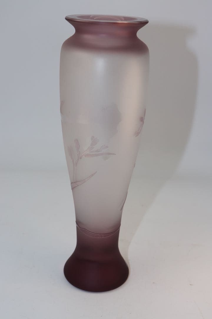 KAMEI GLASS 花瓶 グラデーションパープル 21cm
