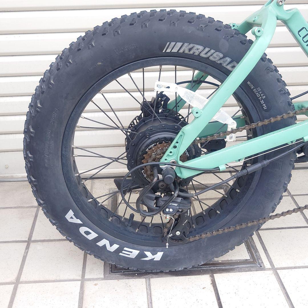 20インチ Fatバイク 電動アシスト 48km走行 1回充電 ファットバイク