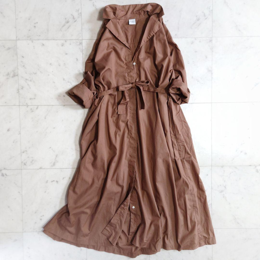 美品♪ アーバンリサーチドアーズ ウエストベルト ロングシャツワンピース 比翼
