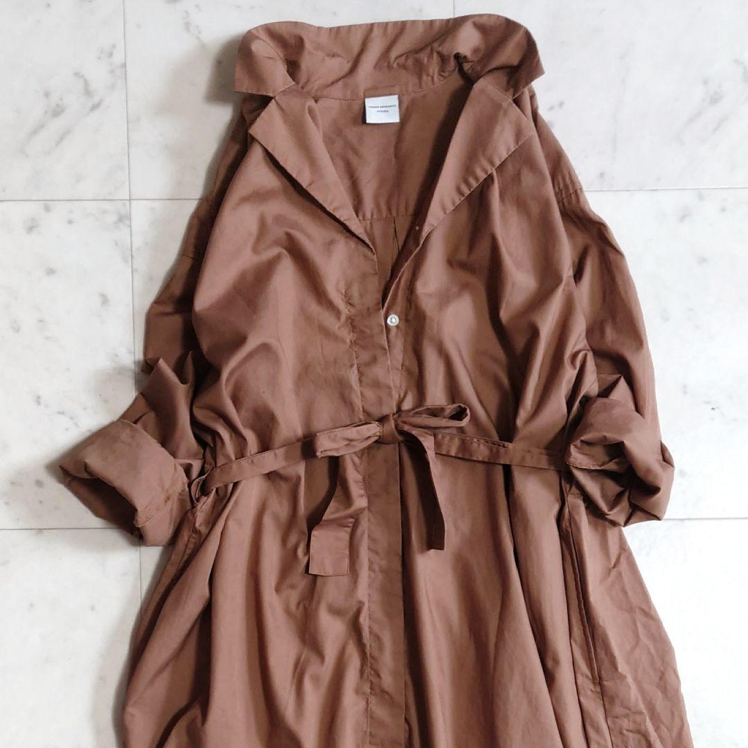 美品♪ アーバンリサーチドアーズ ウエストベルト ロングシャツワンピース 比翼