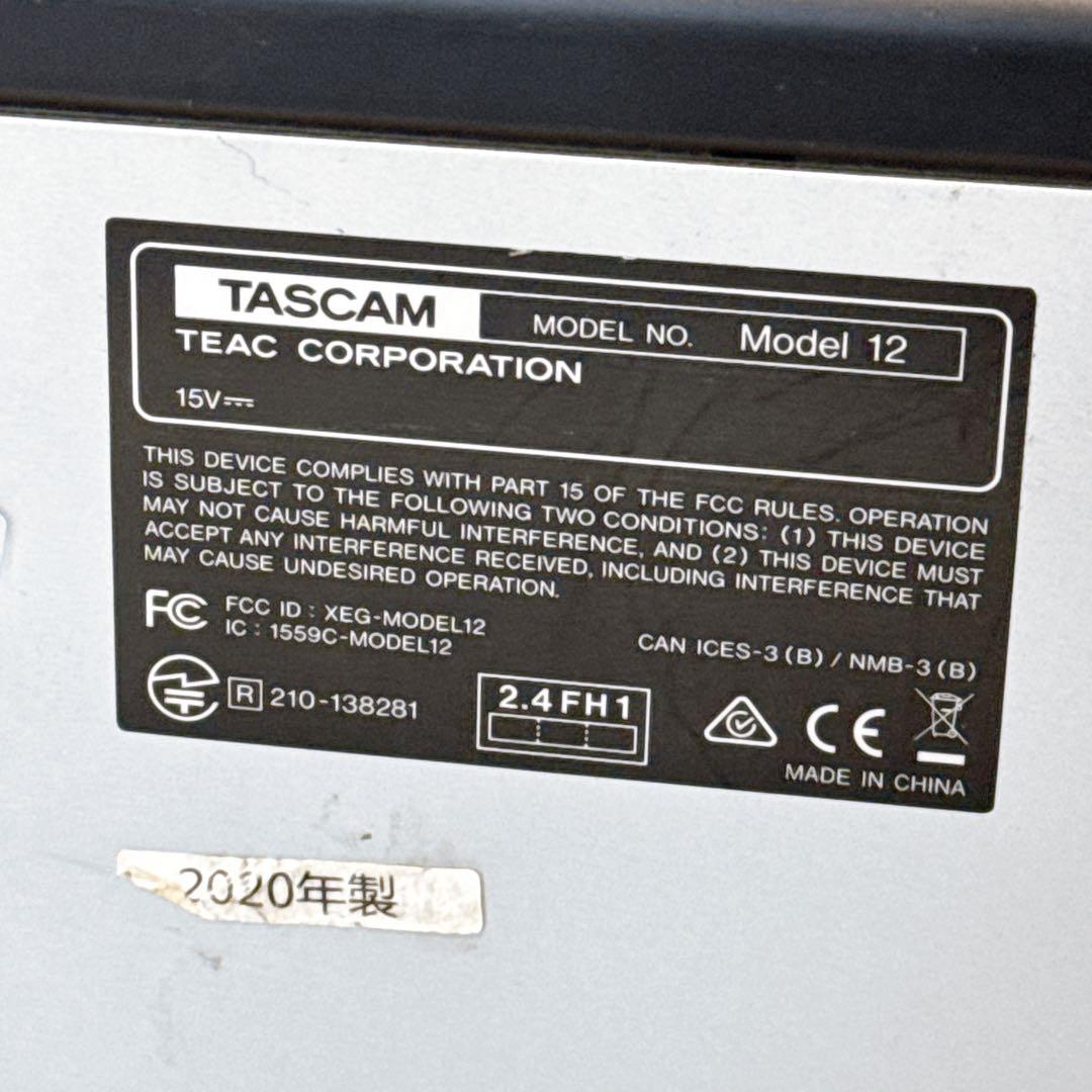 【動作品】TASCAM レコーディングミキサー MODEL12 ケース付属