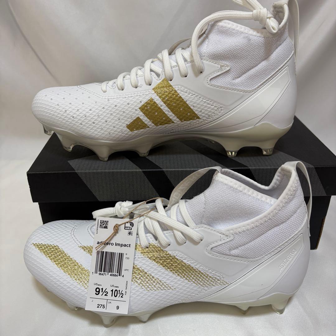 Adizero Impact Cleats　WHT/GLD　27.5㎝　C