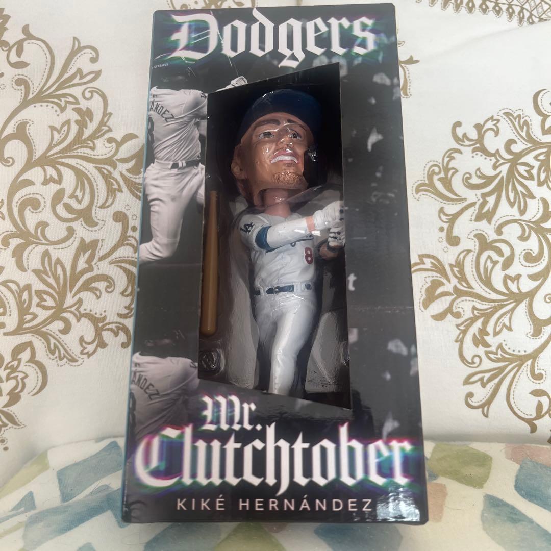 KIKE HERNANDES バブルベッド人形　ドジャースキャップ付き