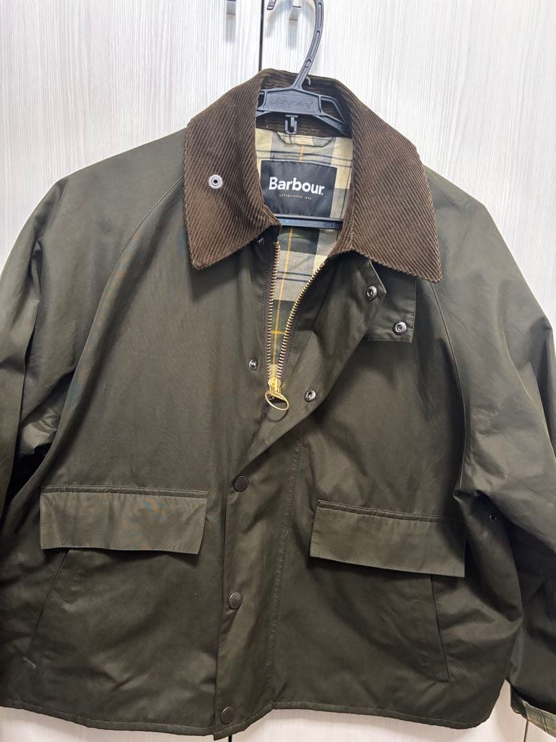 Barbour オリーブ色ジャケット 38