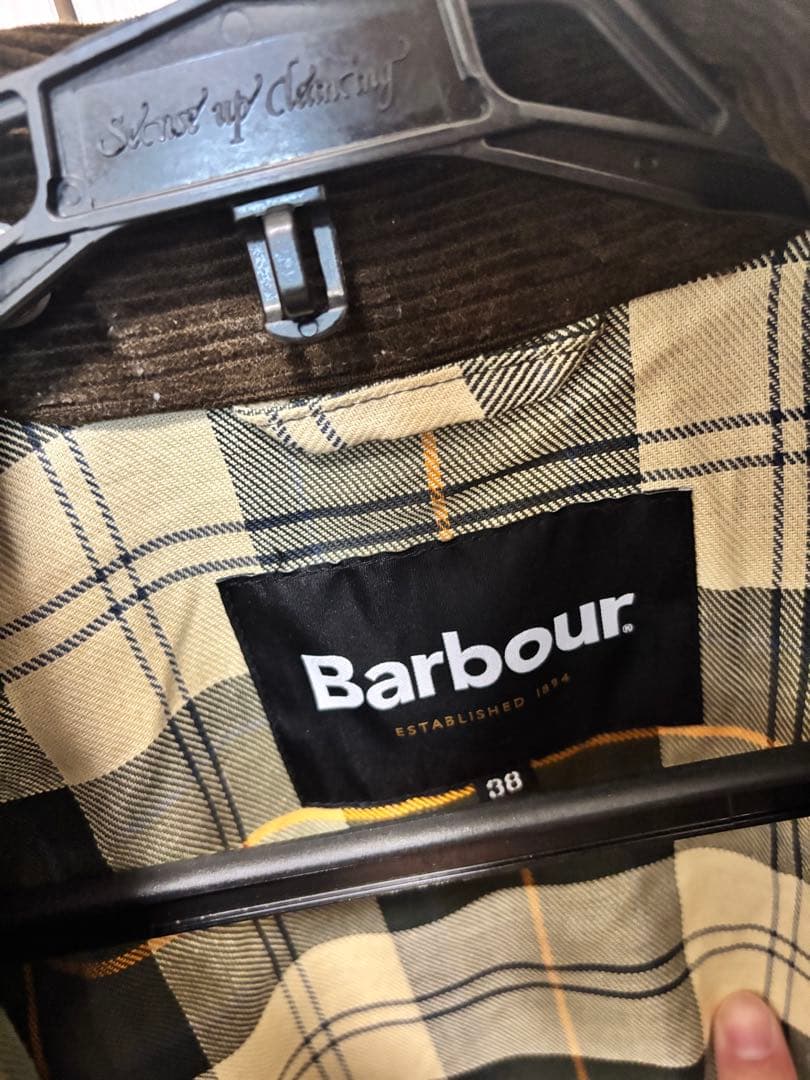 Barbour オリーブ色ジャケット 38