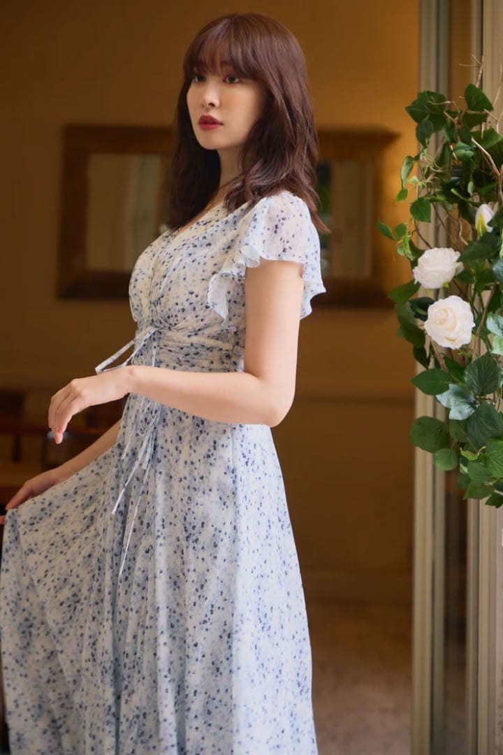 ワンピース Herlipto Le Negresco Floral Dress S