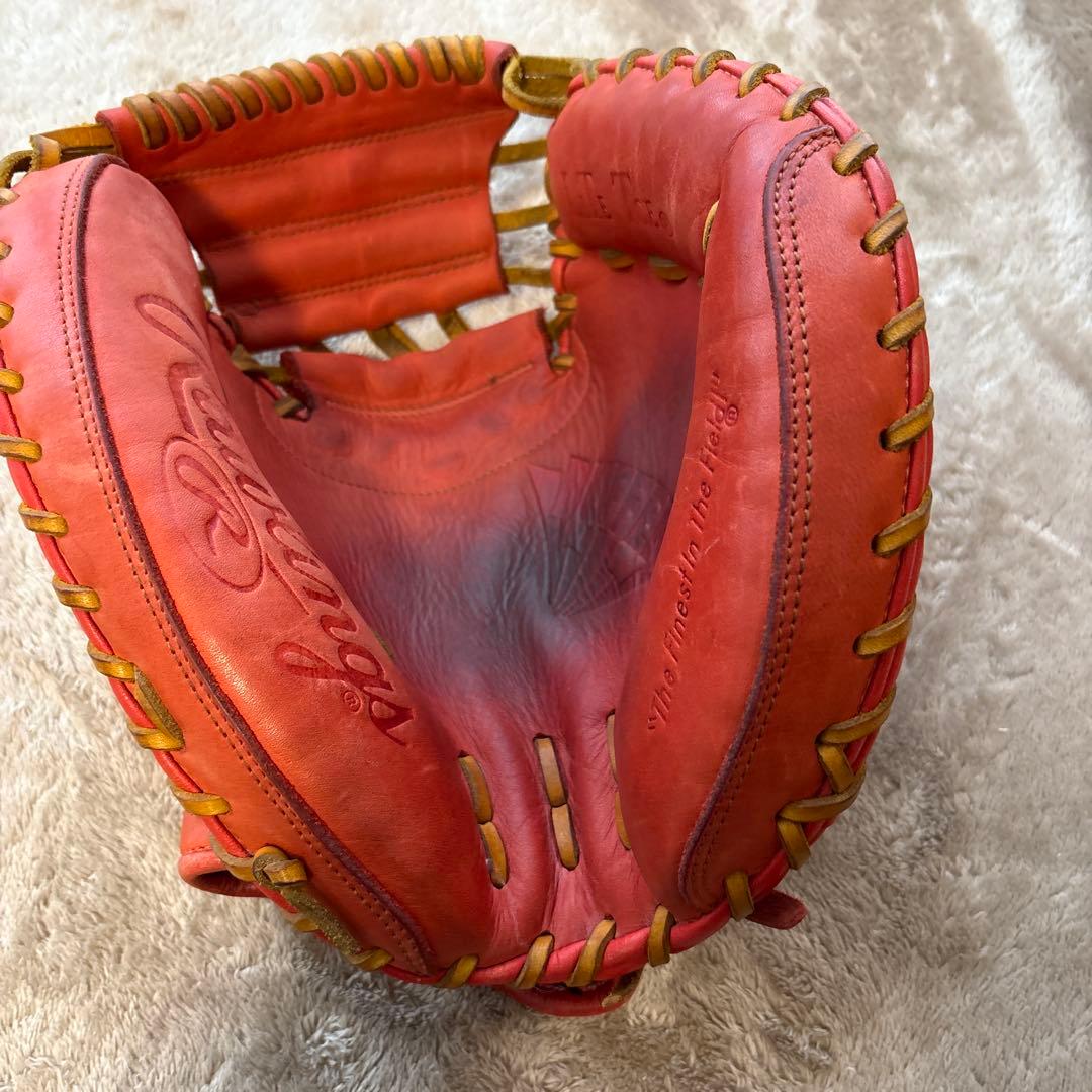 Rawlings 赤 軟式キャッチャーミット