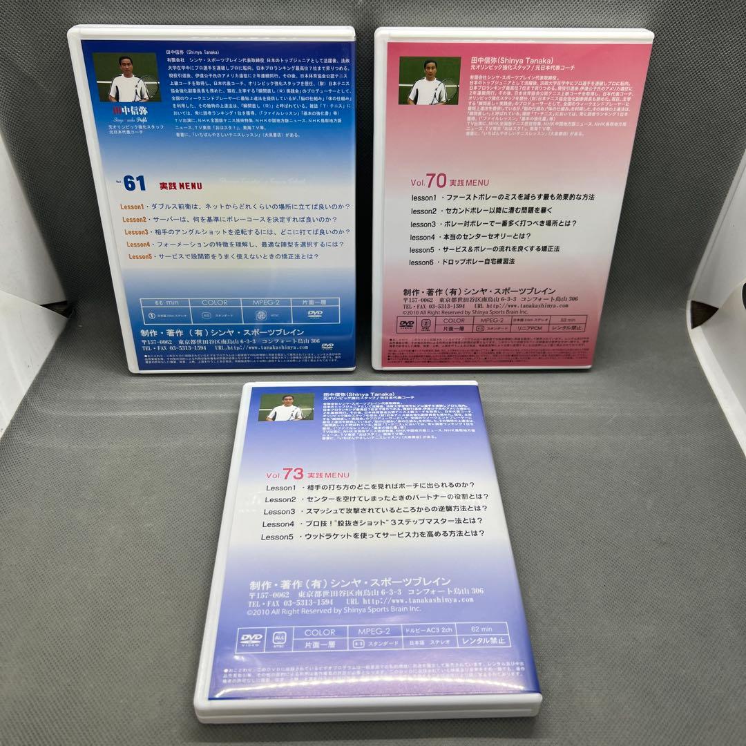 田中信弥 瞬間直し実践会 一番、王道のダブルス戦術 2〜4 DVD テニス教則
