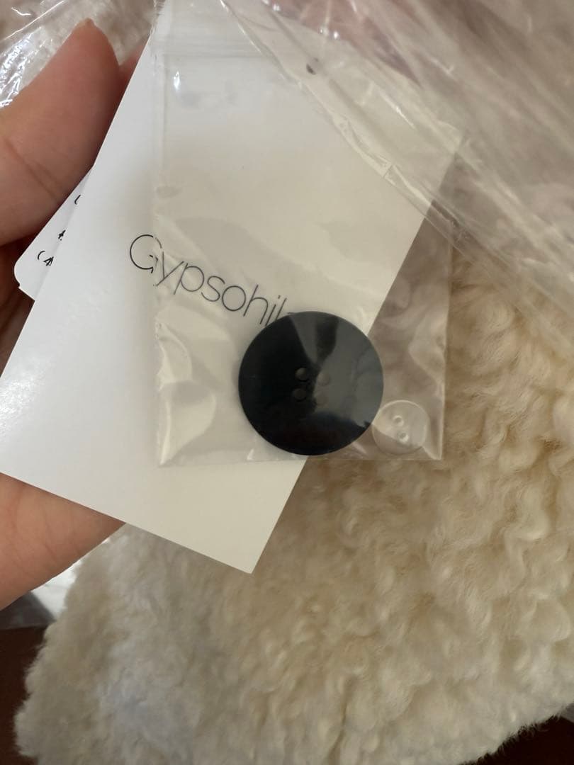 ジプソフィア gypsohila ウールモヘアテディベスト　白