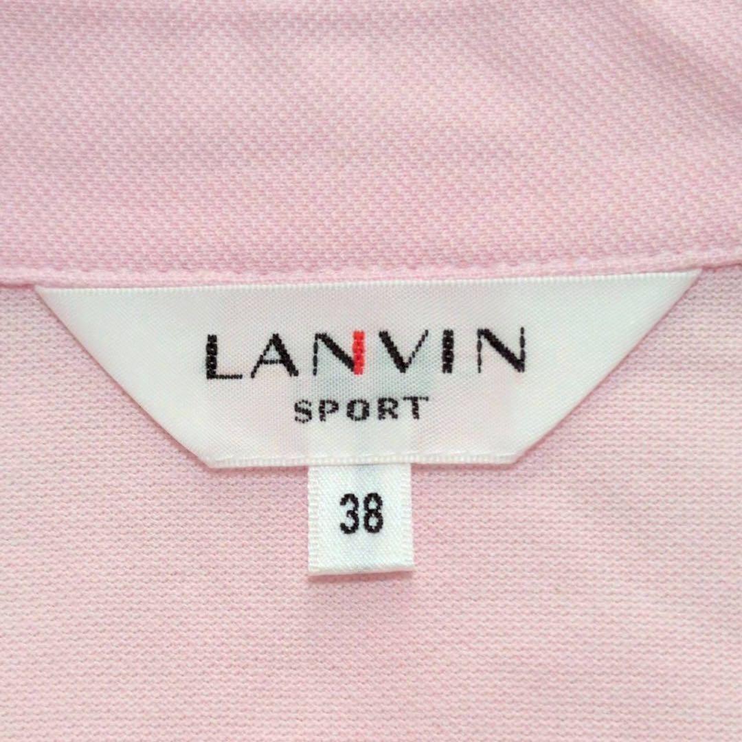 【LANVIN SPORT】ビーズ装飾 半袖ポロシャツ ゴルフウェア 38