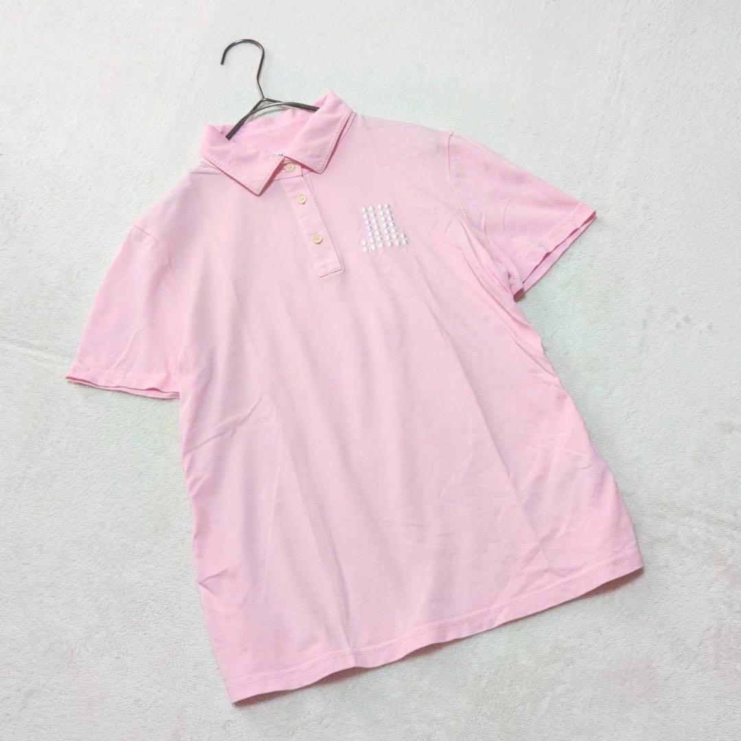 【LANVIN SPORT】ビーズ装飾 半袖ポロシャツ ゴルフウェア 38