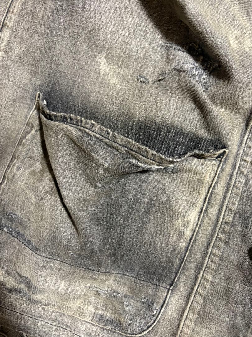 ANCELLM アンセルム DENIM COVERALL BLACK 25ss