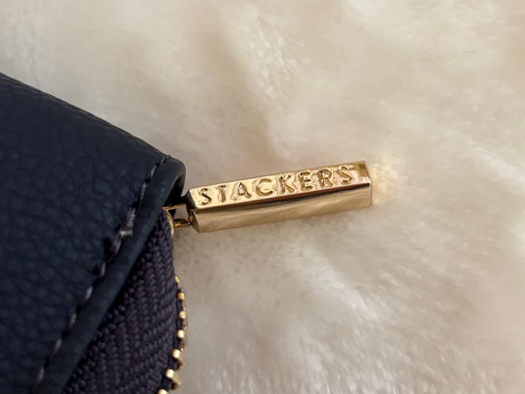 【STACKERS】トラベル ジュエリー ロール ジップ ケース　ネイビー