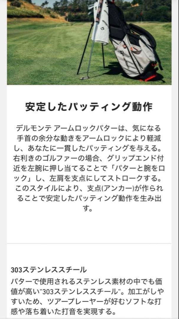 ヒロポン様新品TaylorMade TP 中尺パター40インチ