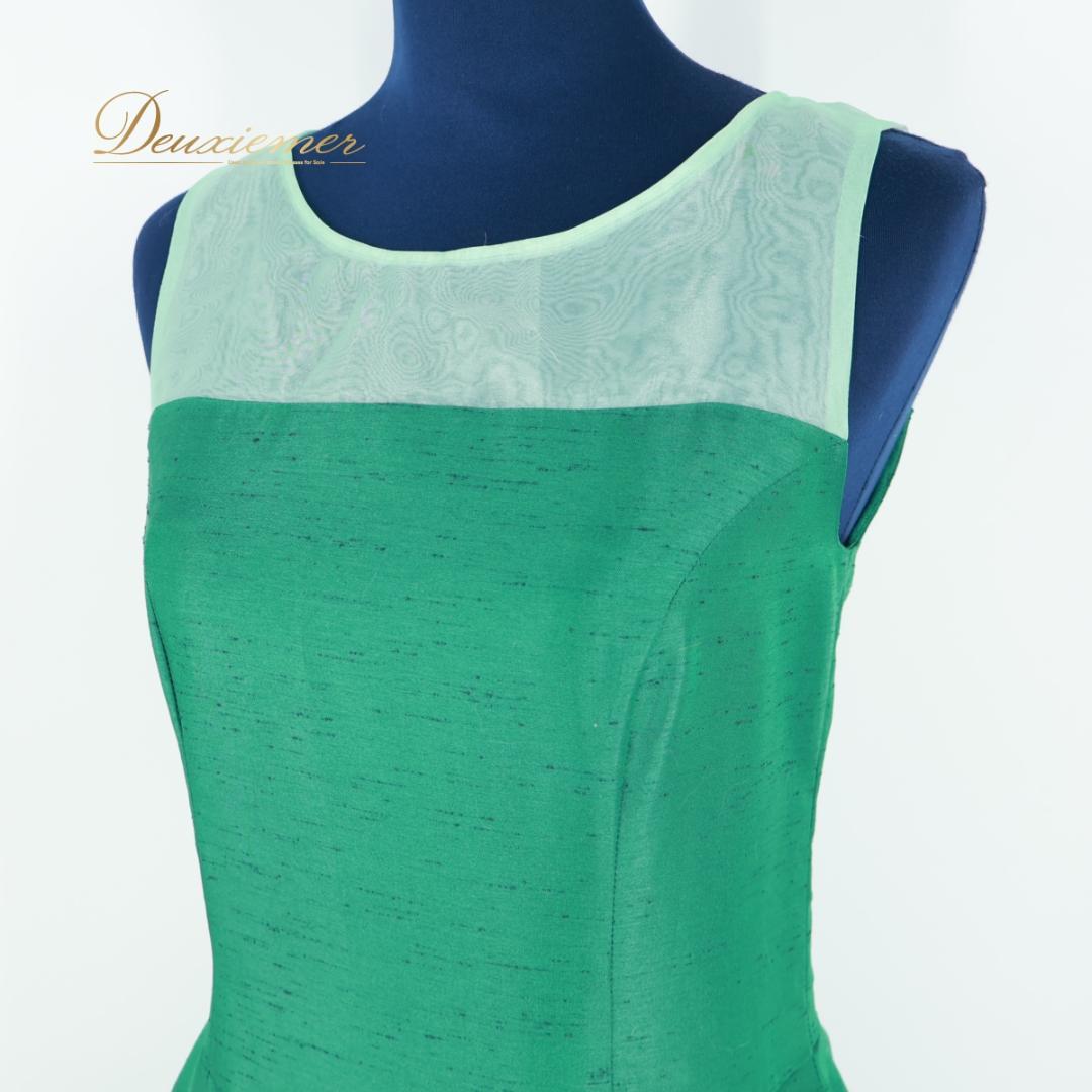 【美品 日本製 フラダンス衣装】グリーン MermaidLine MMJ ドレス