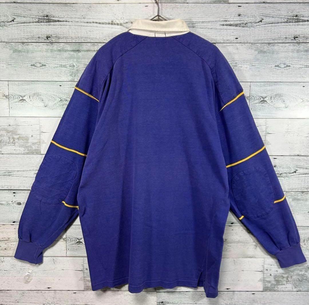 90s OLD GAP オールドギャップ ラガーシャツ M 肘パッド