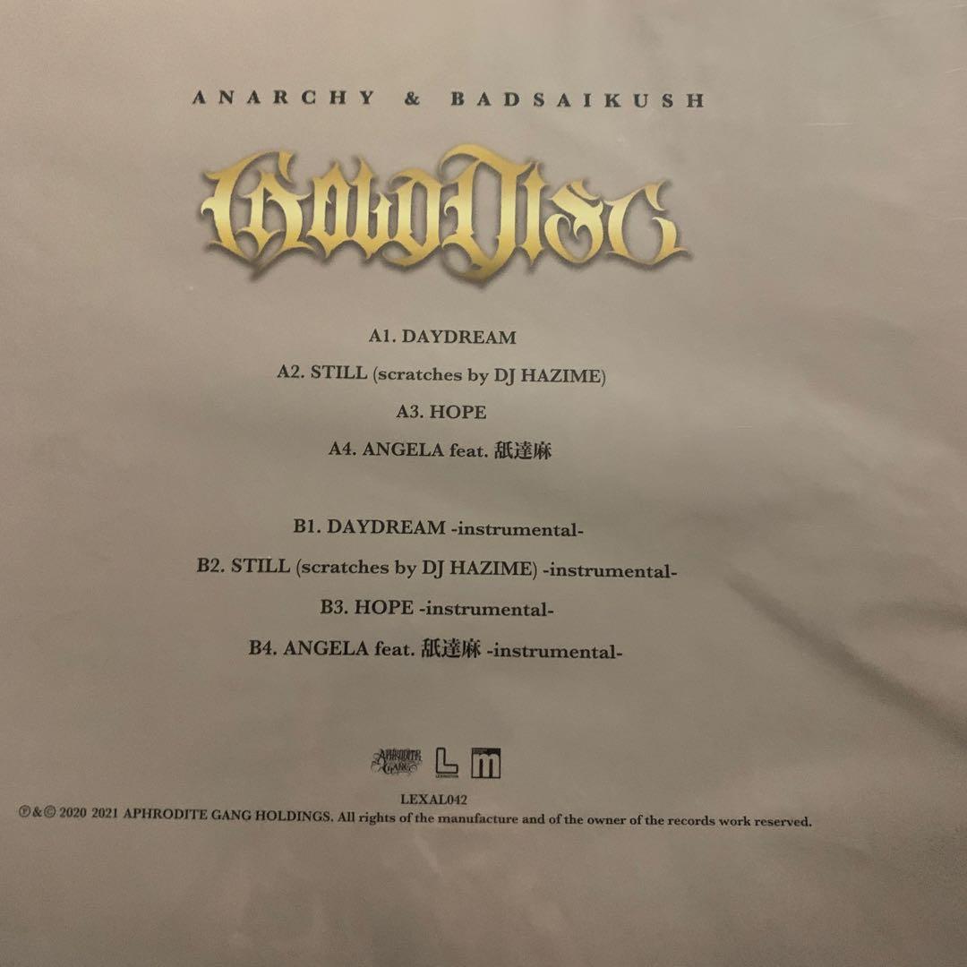 邦楽 ANARCHY & BADSAIKUSH GOOD DISC LP