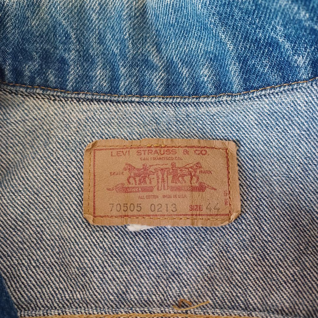 【古着】リーバイス　70505　0213 デニムジャケット 裏52（823）
